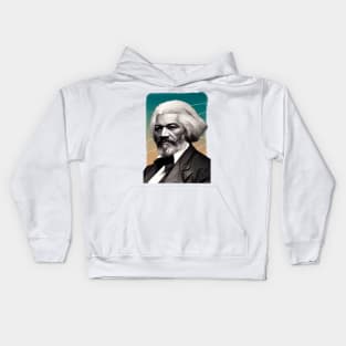 American Abolitionist Frederick Douglass Illustration Kids Hoodie